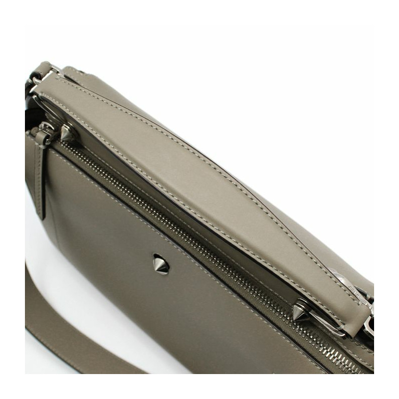 【包稅】FENDI 小牛皮 Dotcom 銀色單肩包-5