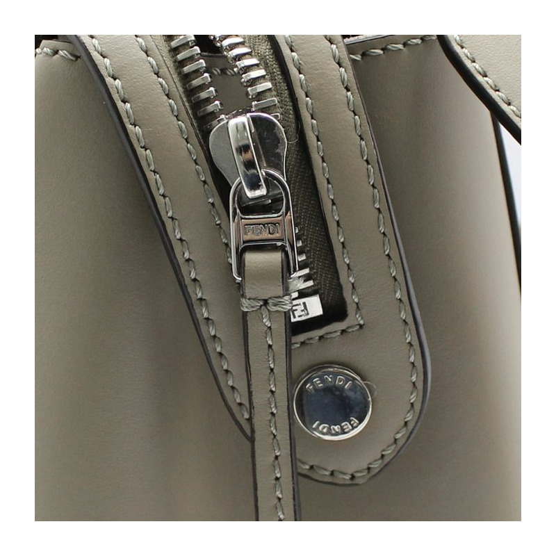 【包稅】FENDI 小牛皮 Dotcom 銀色單肩包-8