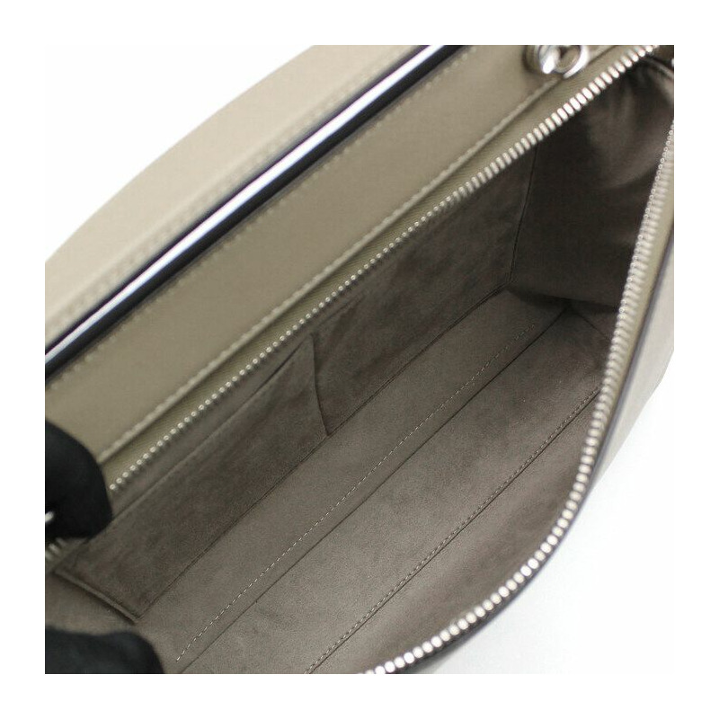 【包稅】FENDI 小牛皮 Dotcom 銀色單肩包-10