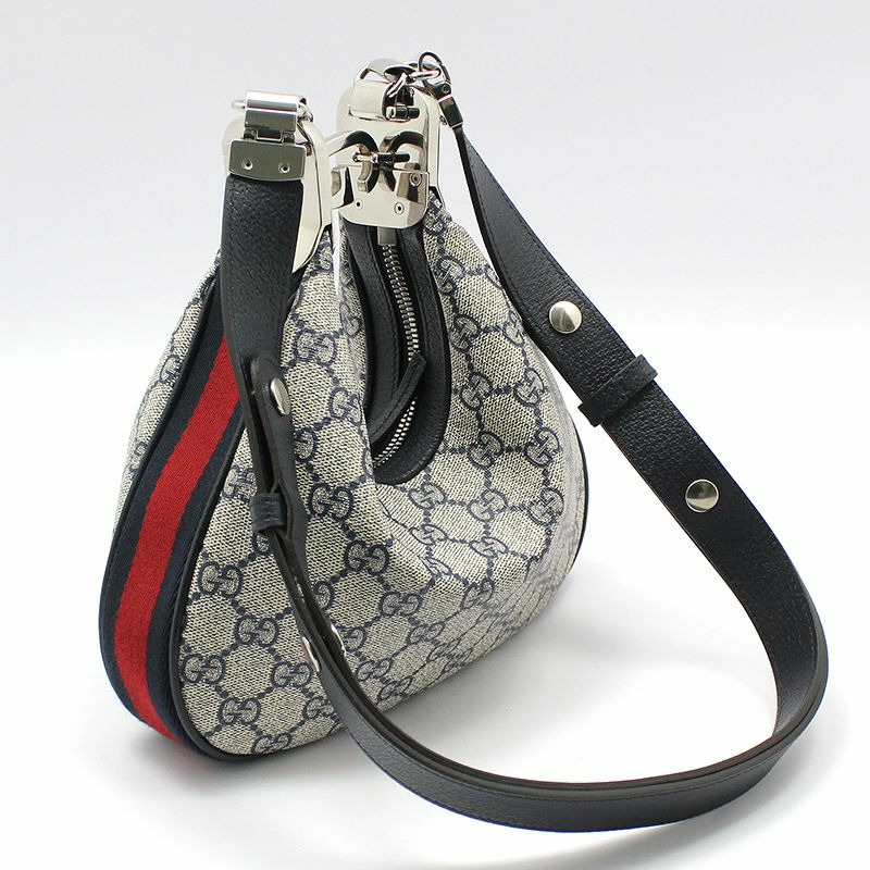 【包稅】GUCCI GG Supreme 海軍公事包 小號斜背包-2