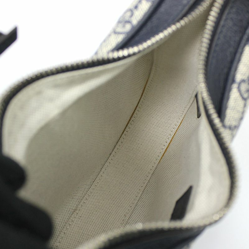 【包稅】GUCCI GG Supreme 海軍公事包 小號斜背包-8