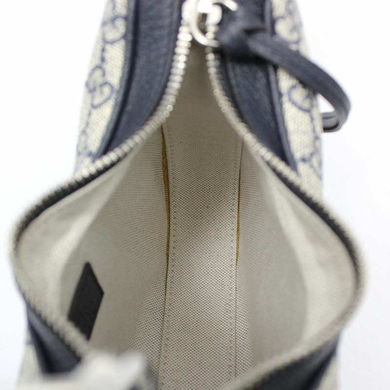 【包稅】GUCCI GG Supreme 海軍公事包 小號斜背包-9