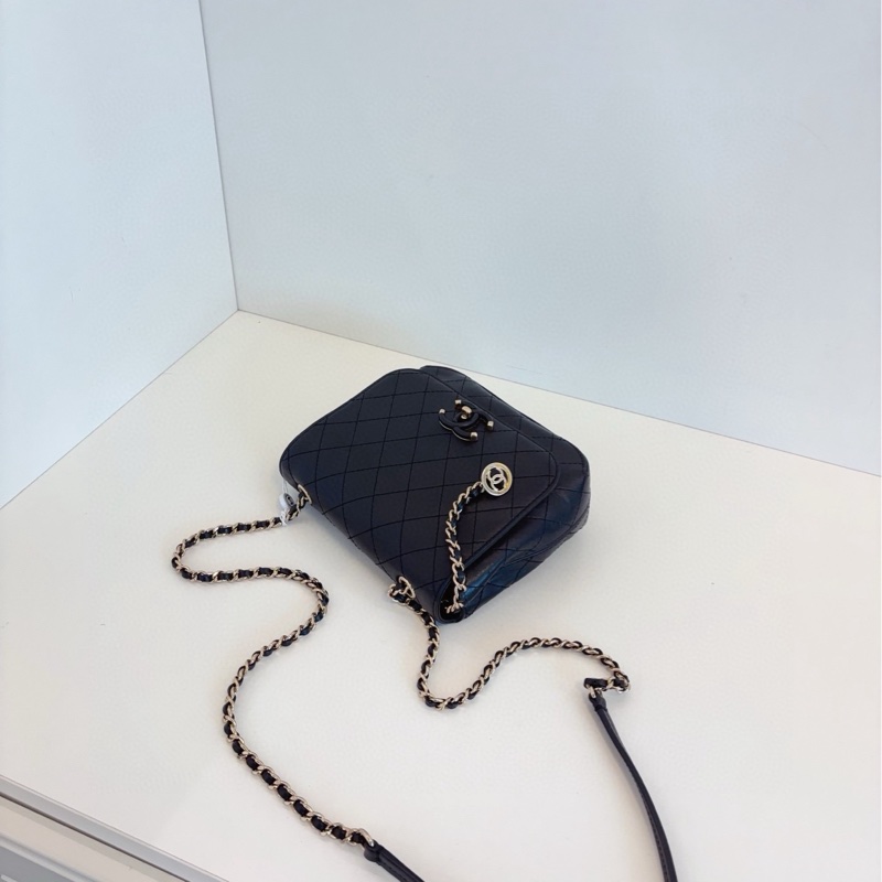 ✨Chanel 黑金小黑包 19s Flapbag-8