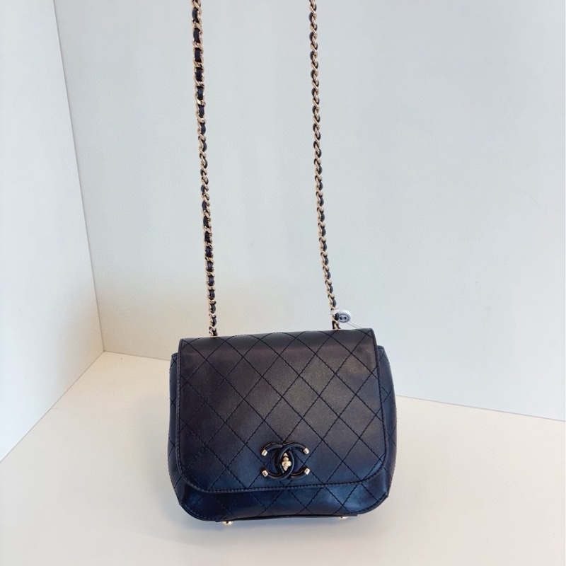 ✨Chanel 黑金小黑包 19s Flapbag-9