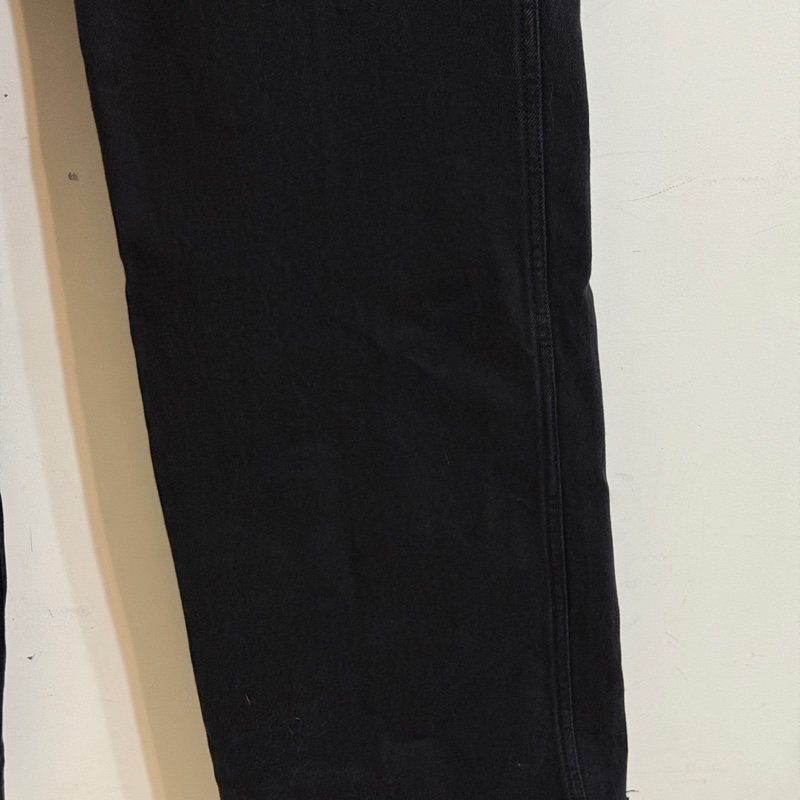 914intheair精品代購『全新』Gucci 經典馬銜釦牛仔褲，經典黑色百搭高腰落地寬褲-11