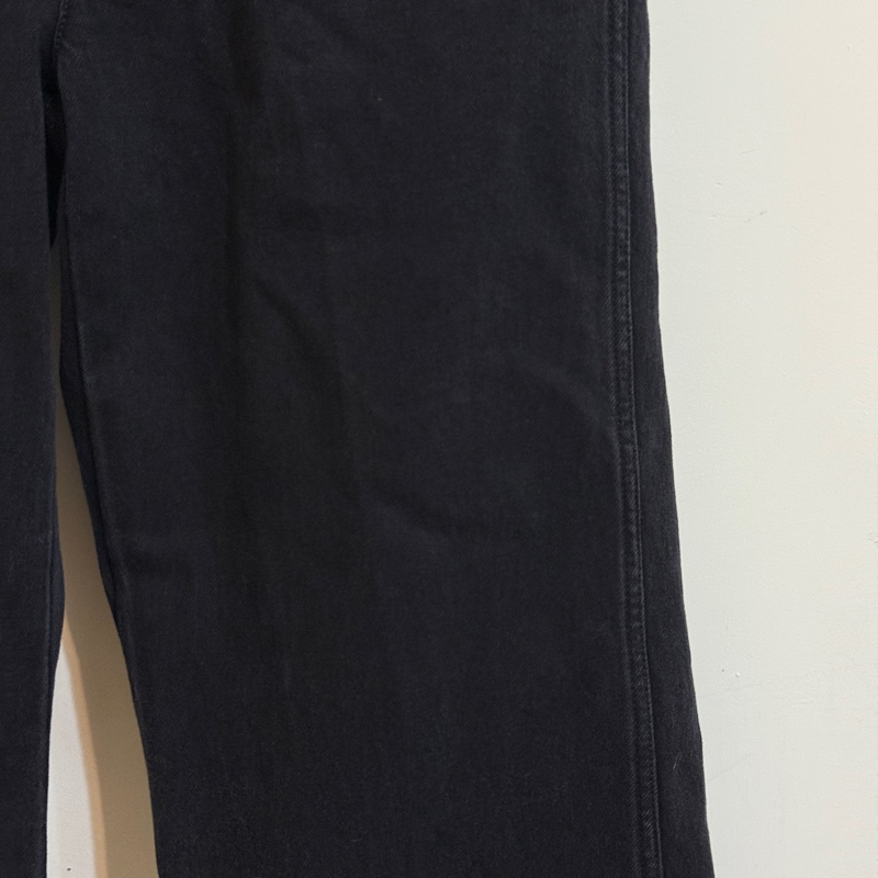 914intheair精品代購『全新』Gucci 經典馬銜釦牛仔褲，經典黑色百搭高腰落地寬褲-12