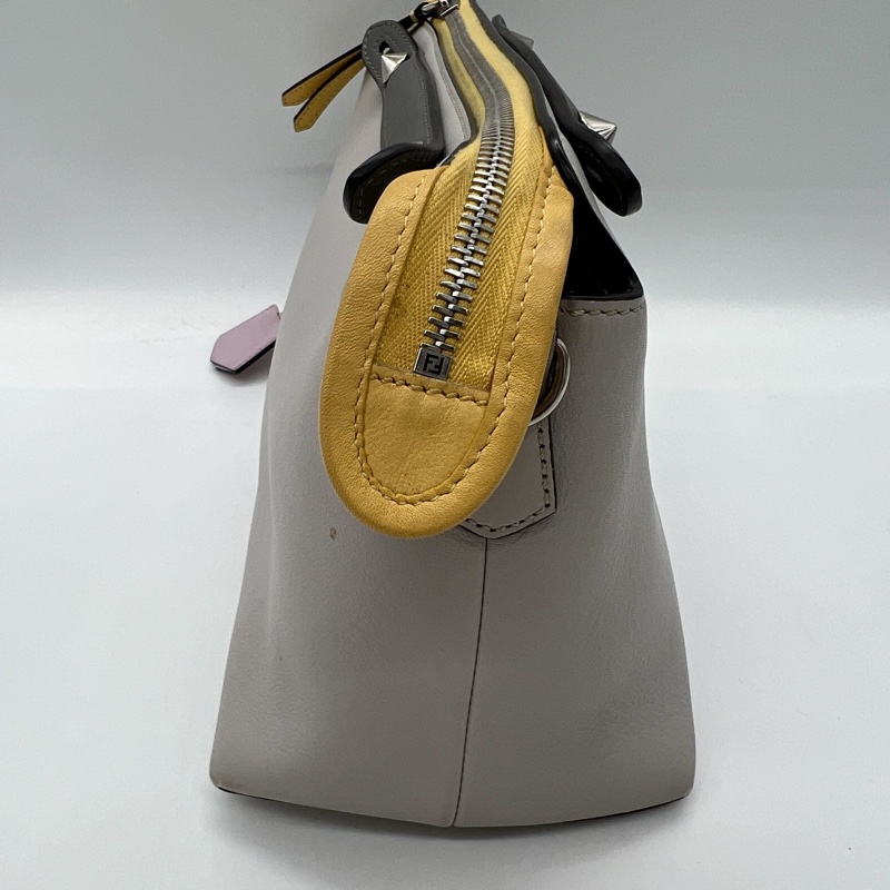 🎻Fendi By The Way 灰配黃 稀有配色 斜背包-5