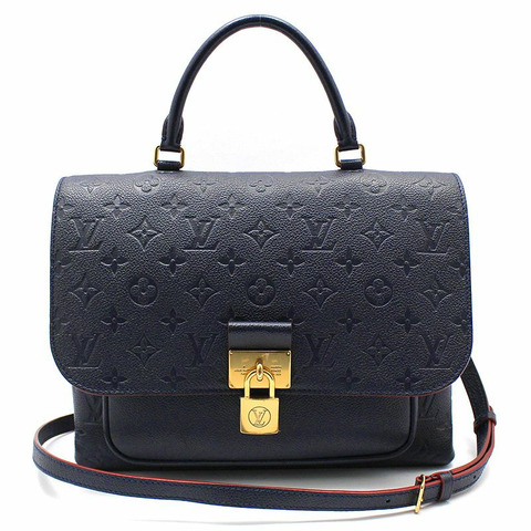 【包稅】LOUIS VUITTON Monogram Empreinte Marine Rouge Marignan 單肩包
