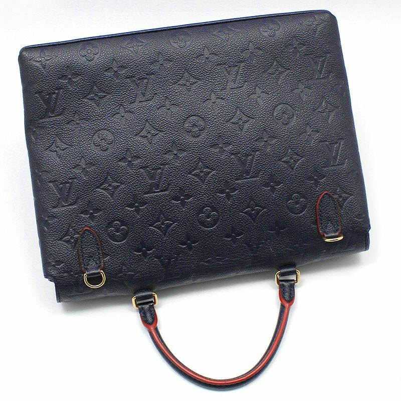 【包稅】LOUIS VUITTON Monogram Empreinte Marine Rouge Marignan 單肩包-3