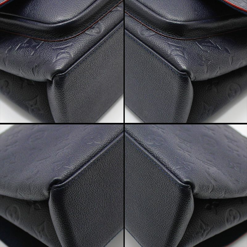 【包稅】LOUIS VUITTON Monogram Empreinte Marine Rouge Marignan 單肩包-9