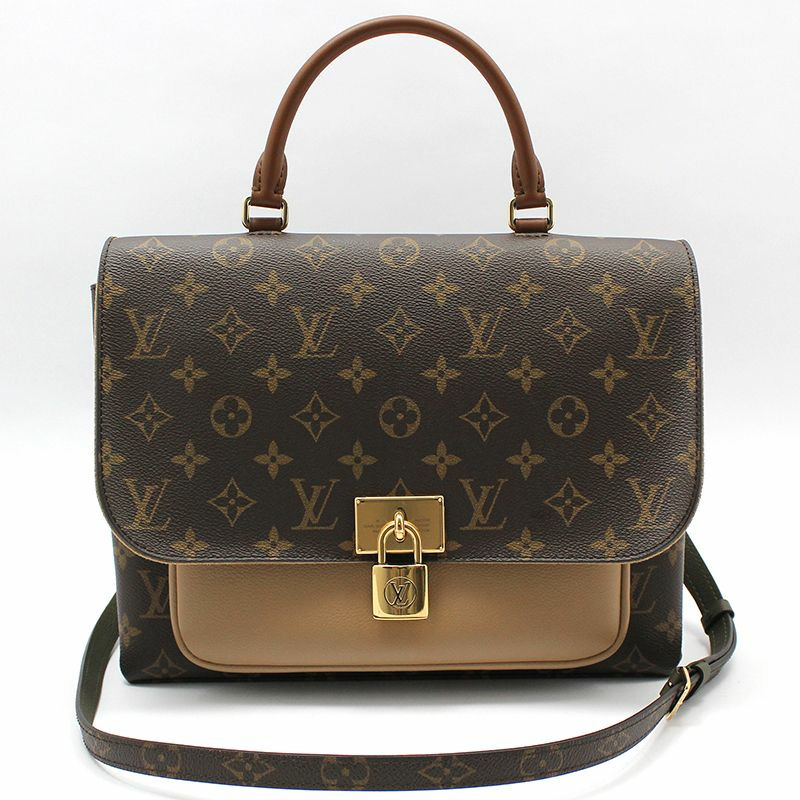 【包稅】LOUIS VUITTON Monogram 芝麻 Marignan 單肩包-0