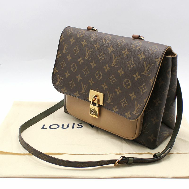 【包稅】LOUIS VUITTON Monogram 芝麻 Marignan 單肩包-1