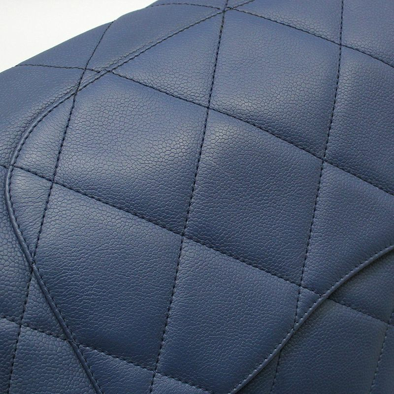 【包稅】CHANEL 藍色柔軟魚子醬永恆購物旅行包大號手提包-6