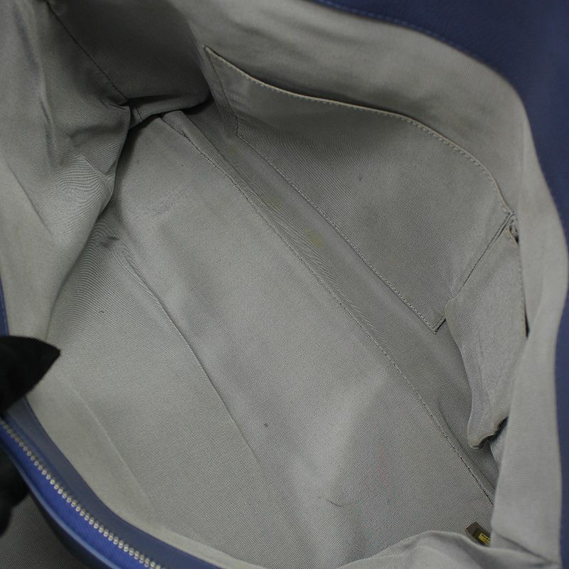 【包稅】CHANEL 藍色柔軟魚子醬永恆購物旅行包大號手提包-10