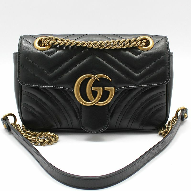 【包稅】GUCCI 446744 GG Marmont 馬特拉塞迷你肩斜背包-0