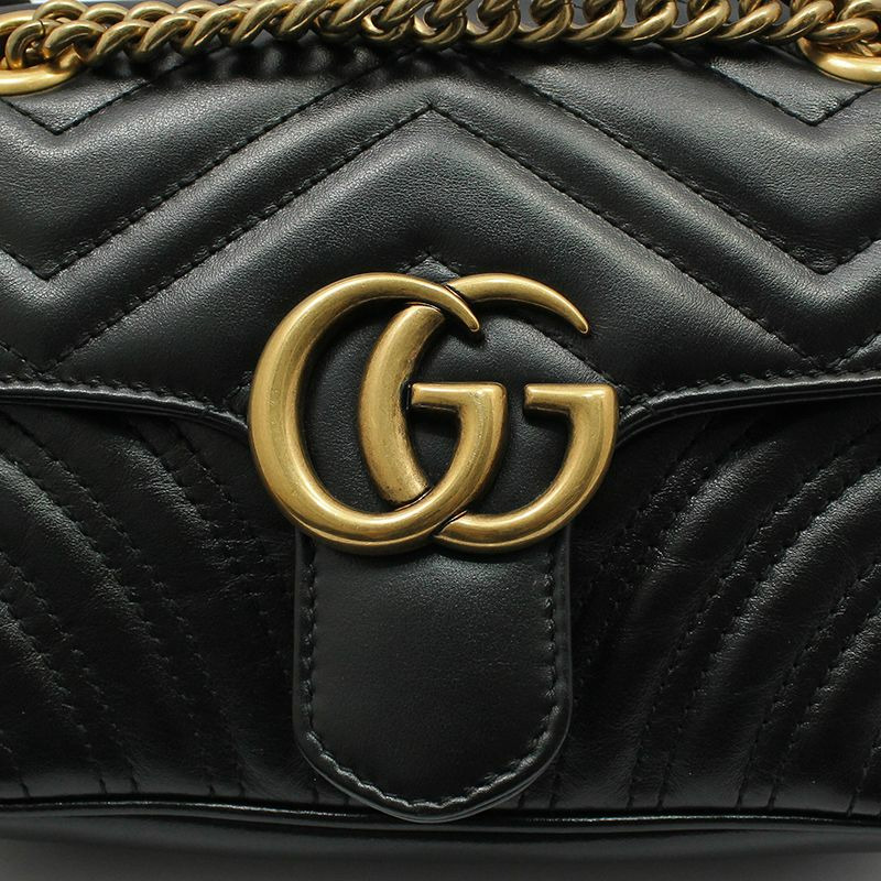 【包稅】GUCCI 446744 GG Marmont 馬特拉塞迷你肩斜背包-5