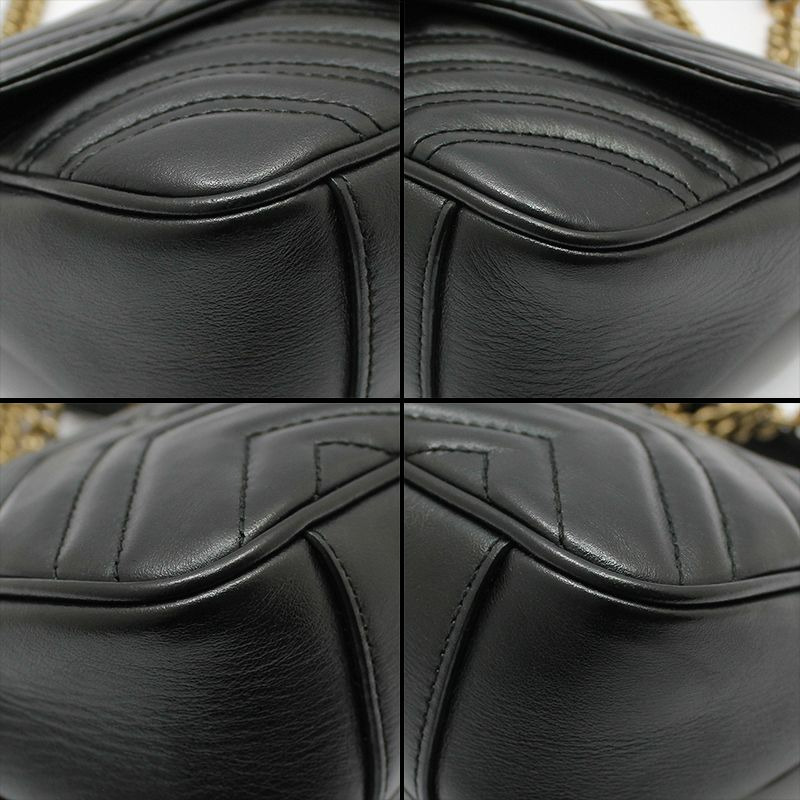 【包稅】GUCCI 446744 GG Marmont 馬特拉塞迷你肩斜背包-9