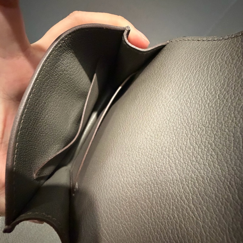 全配 Hermes 愛馬仕 豬鼻 Roulis Silm 錫器灰 銀釦-18