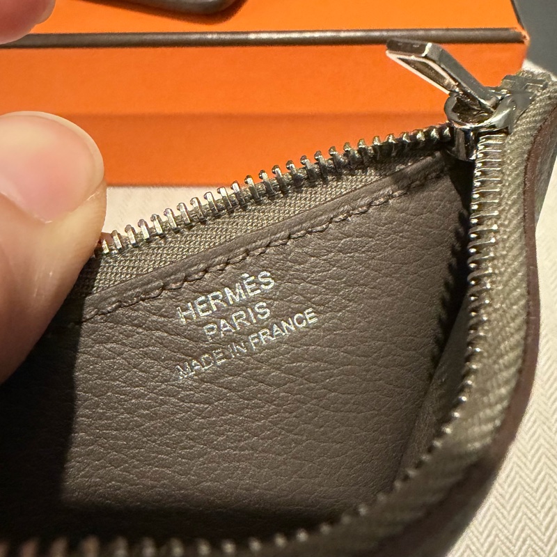 全配 Hermes 愛馬仕 豬鼻 Roulis Silm 錫器灰 銀釦-28