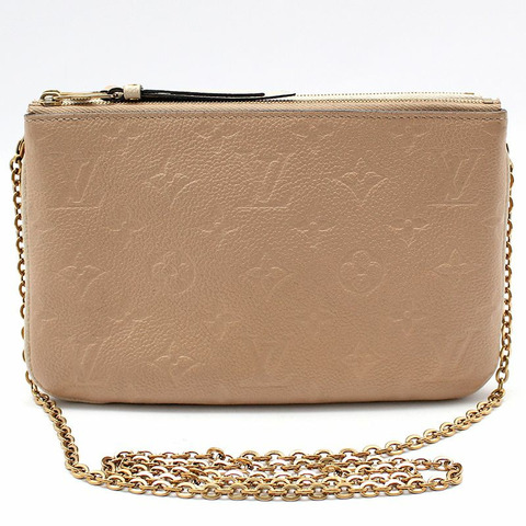 【包稅】LOUIS VUITTON Monogram Empreinte Pochette 雙拉鍊斜背包