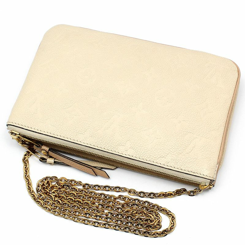 【包稅】LOUIS VUITTON Monogram Empreinte Pochette 雙拉鍊斜背包-3
