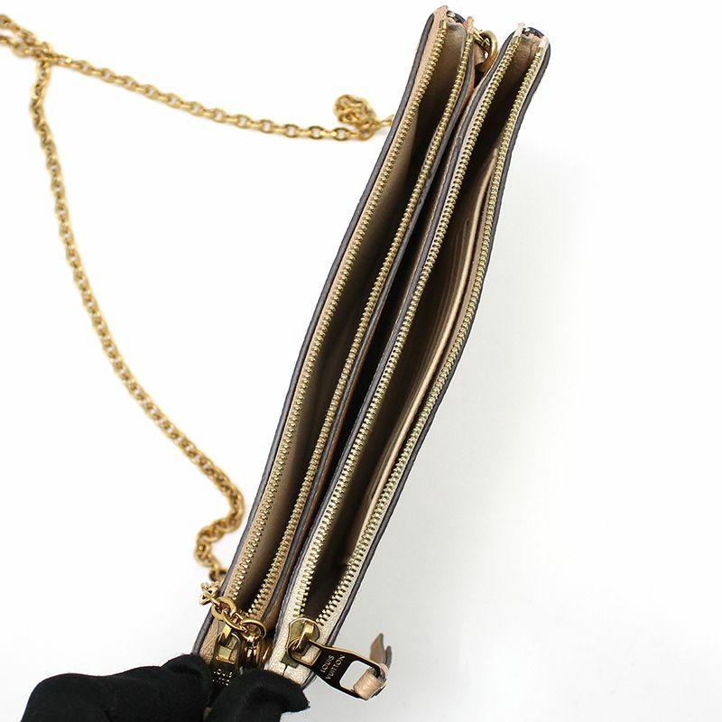 【包稅】LOUIS VUITTON Monogram Empreinte Pochette 雙拉鍊斜背包-5