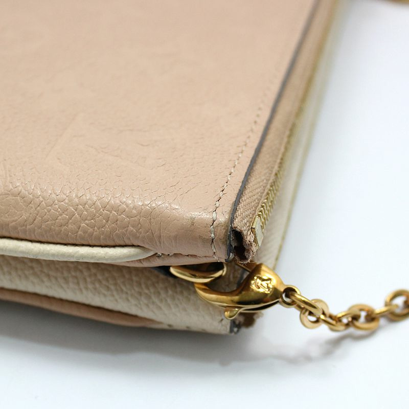 【包稅】LOUIS VUITTON Monogram Empreinte Pochette 雙拉鍊斜背包-6
