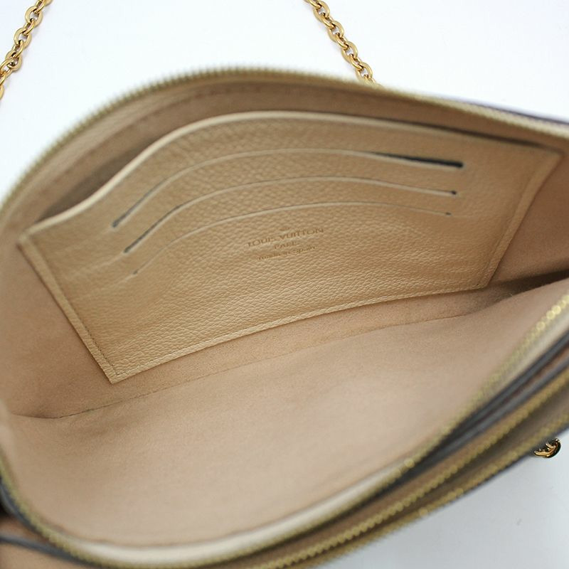 【包稅】LOUIS VUITTON Monogram Empreinte Pochette 雙拉鍊斜背包-8