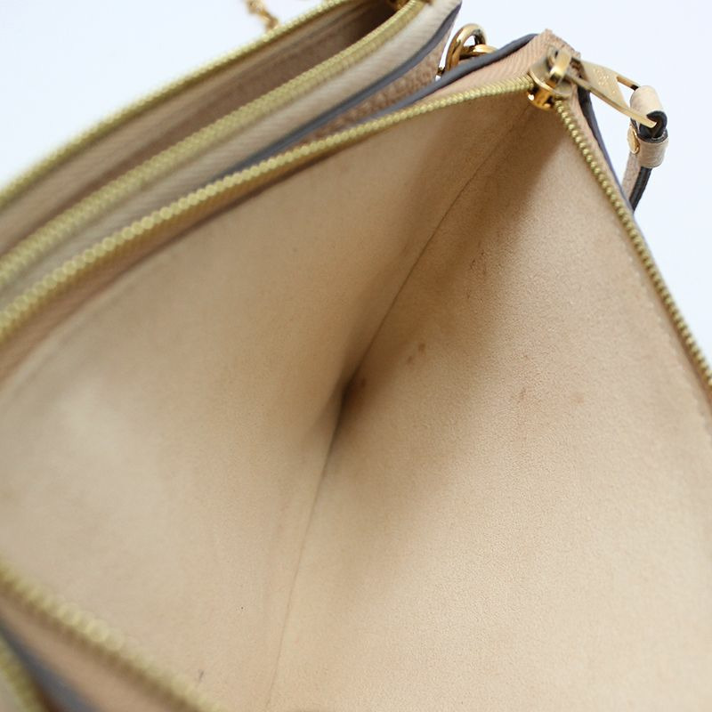 【包稅】LOUIS VUITTON Monogram Empreinte Pochette 雙拉鍊斜背包-9