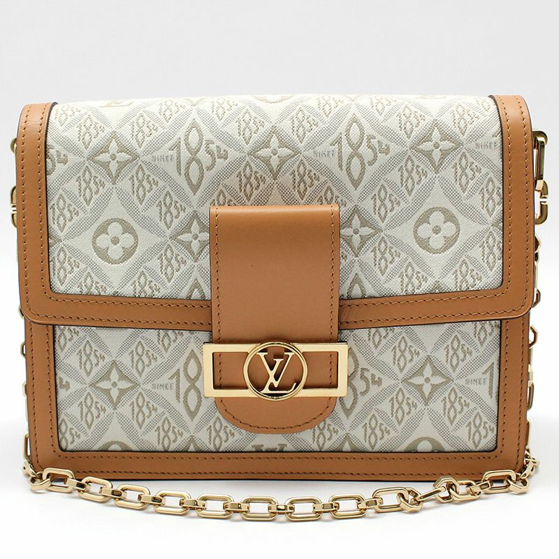 【包稅】LOUIS VUITTON Monogram Jacquard 1854 Dauphine MM 肩斜背包-0
