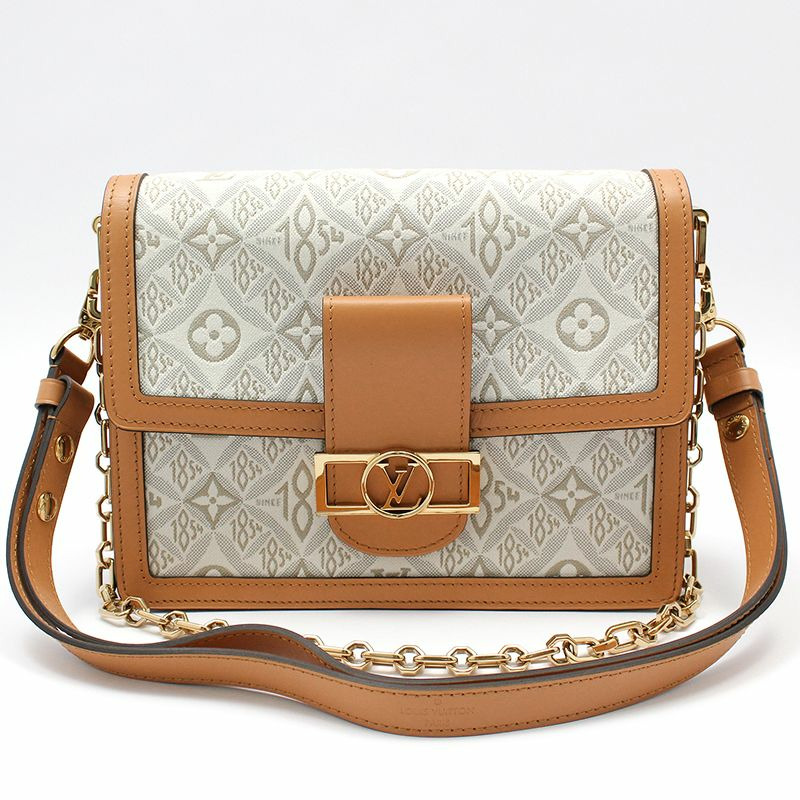 【包稅】LOUIS VUITTON Monogram Jacquard 1854 Dauphine MM 肩斜背包-1