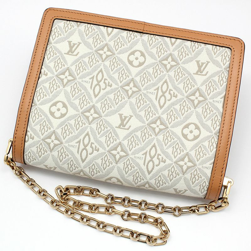 【包稅】LOUIS VUITTON Monogram Jacquard 1854 Dauphine MM 肩斜背包-4