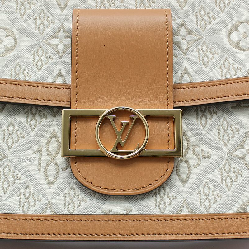 【包稅】LOUIS VUITTON Monogram Jacquard 1854 Dauphine MM 肩斜背包-6
