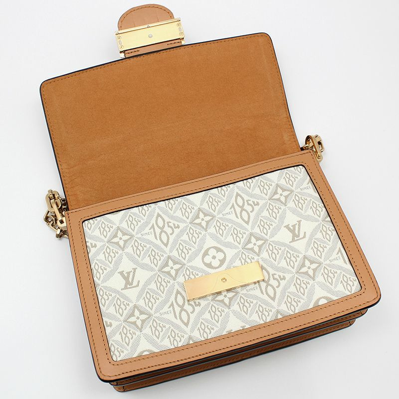 【包稅】LOUIS VUITTON Monogram Jacquard 1854 Dauphine MM 肩斜背包-7
