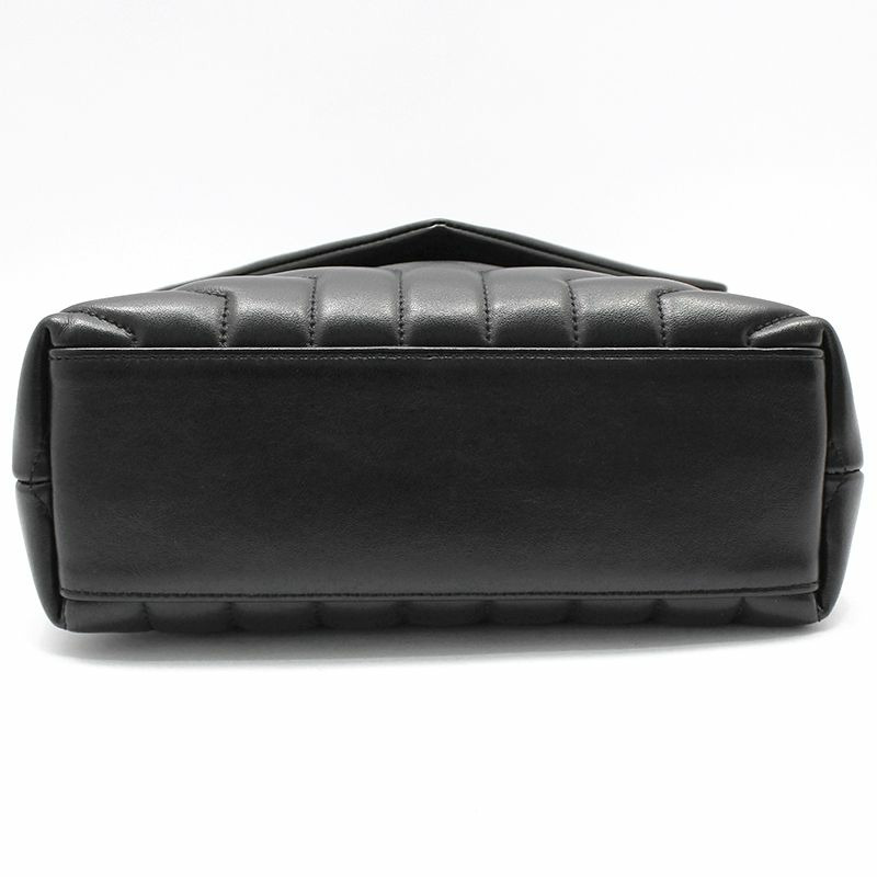 【包稅】SAINT LAURENT Monogram Loulou 黑色小號單肩包，配銀色五金配件-4