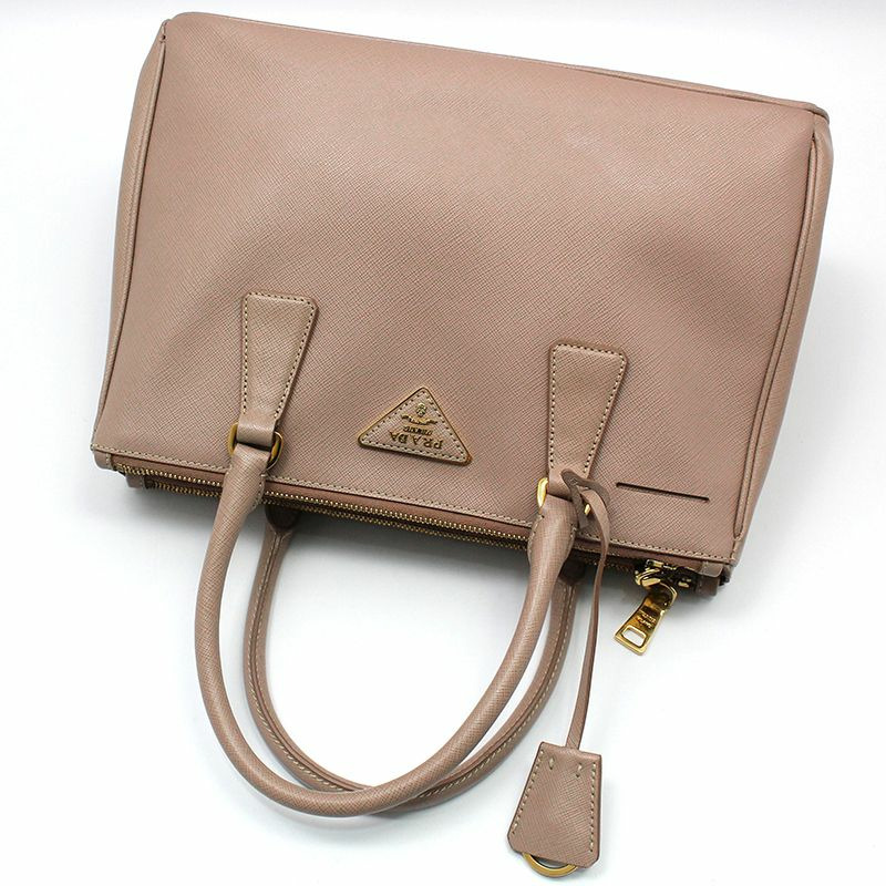 【包稅】PRADA Cameo Saffiano Lux 雙拉鍊單肩包-2