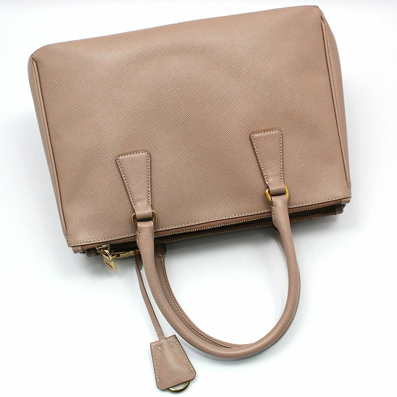 【包稅】PRADA Cameo Saffiano Lux 雙拉鍊單肩包-3