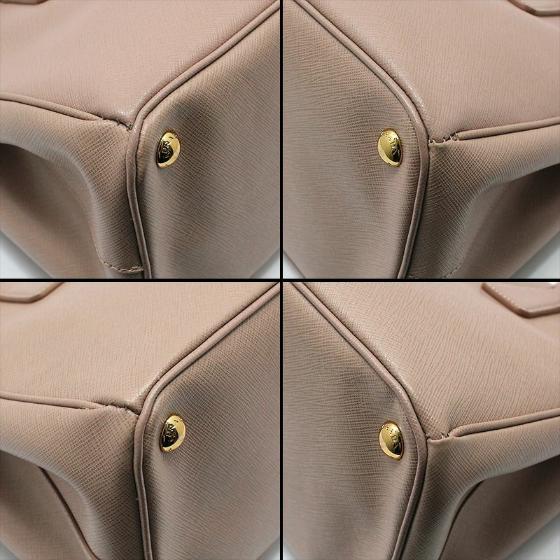 【包稅】PRADA Cameo Saffiano Lux 雙拉鍊單肩包-9