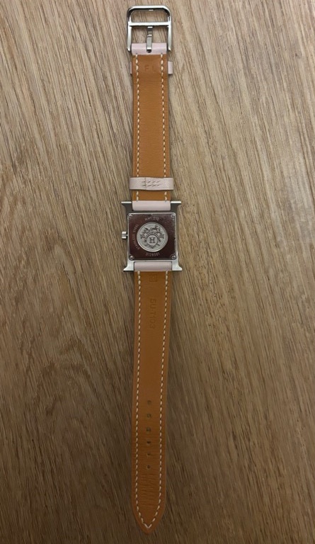 Hermes 坦克H銀手錶-粉色-10