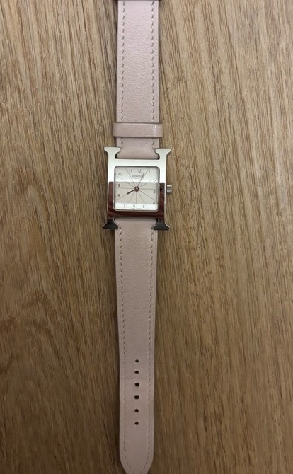 Hermes 坦克H銀手錶-粉色-15