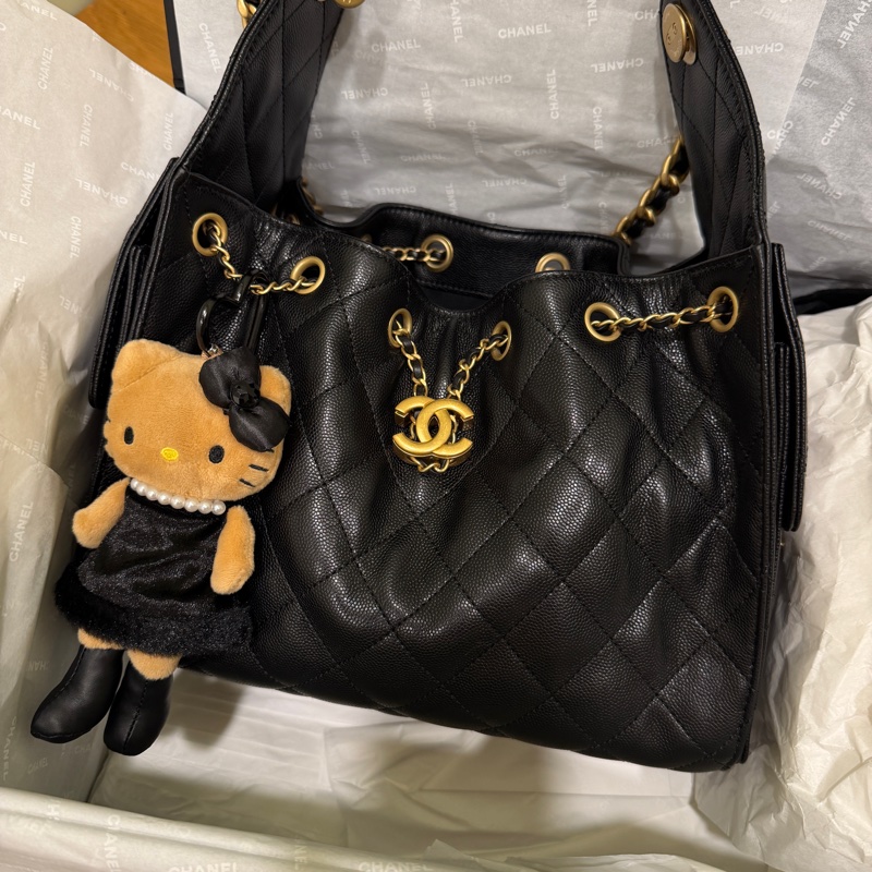 Chanel 25bag 小號 荔枝皮革-1