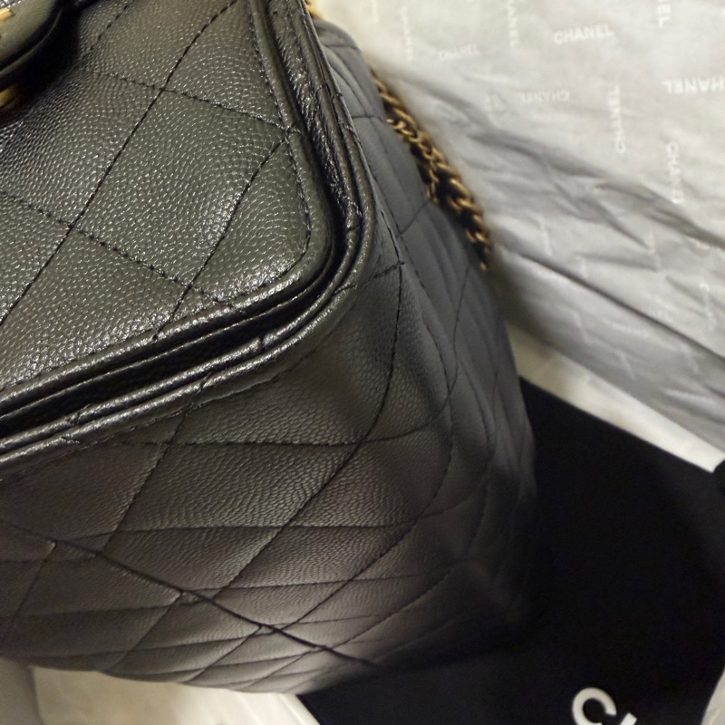 Chanel 25bag 小號 荔枝皮革-4