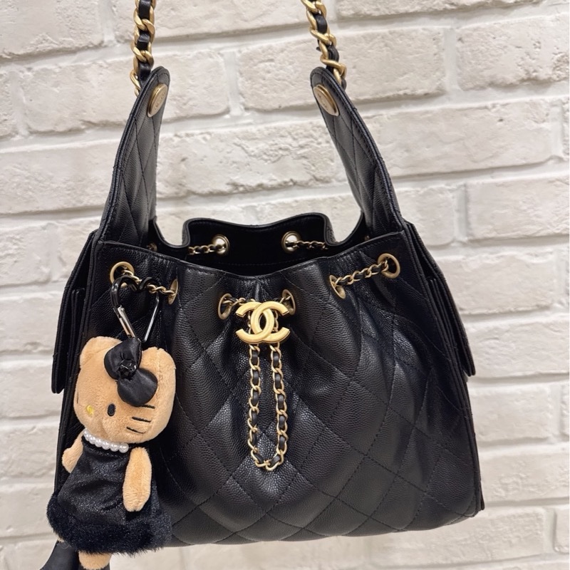 Chanel 25bag 小號 荔枝皮革-5