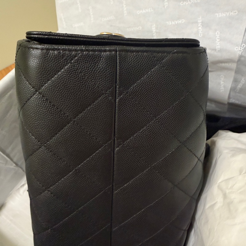 Chanel 25bag 小號 荔枝皮革-7