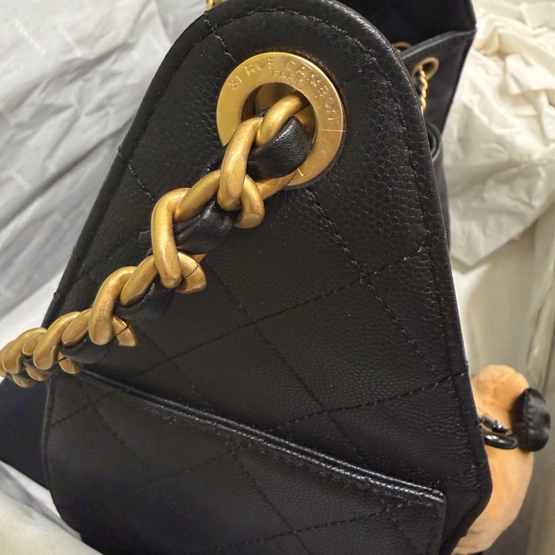 Chanel 25bag 小號 荔枝皮革-9