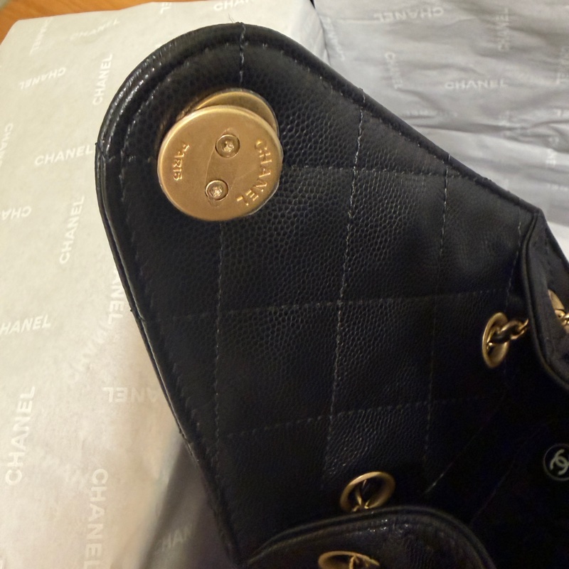 Chanel 25bag 小號 荔枝皮革-13