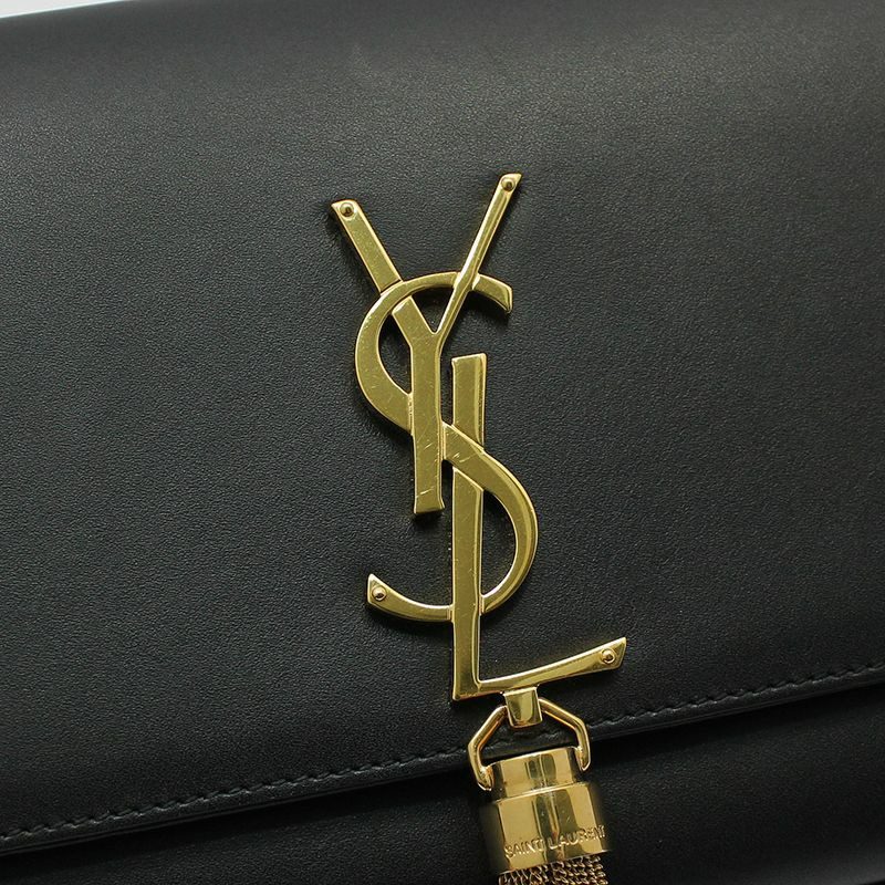 【包稅】SAINT LAURENT 金色字母流蘇 Kate 中號鏈條單肩包-6