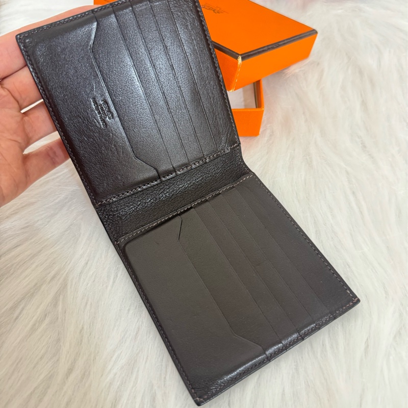 Hermès swift 皮短夾-1