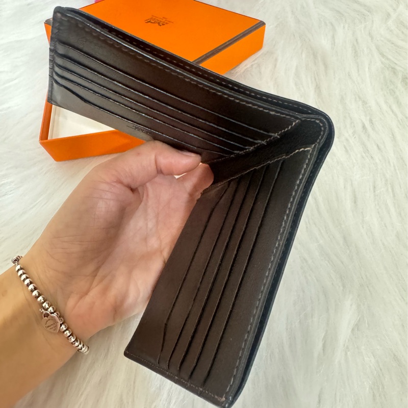 Hermès swift 皮短夾-2