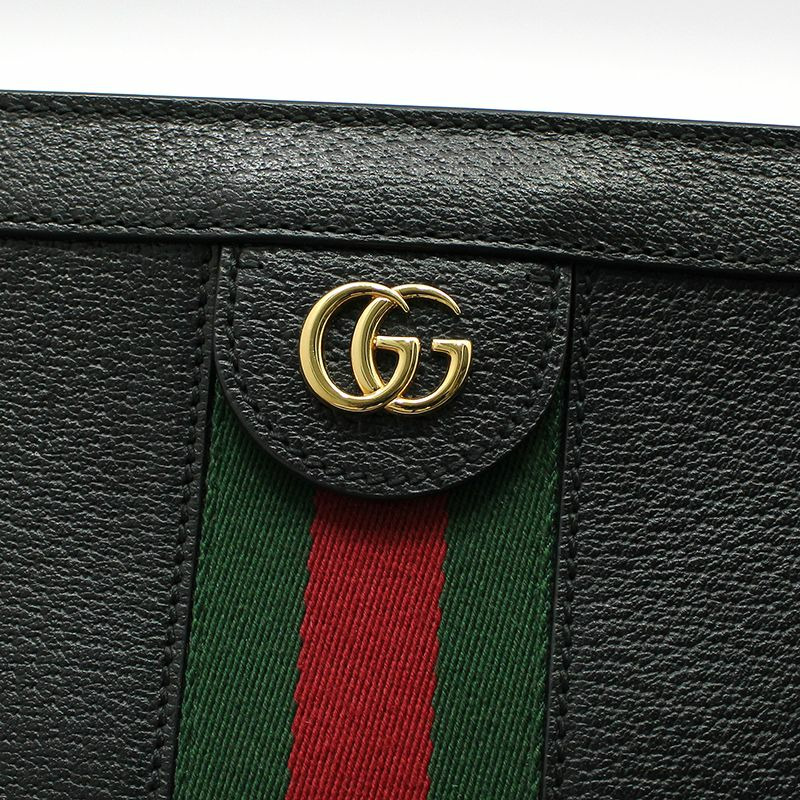 【包稅】GUCCI Ophidia GG黑色金色Logo鏈條單肩包-6